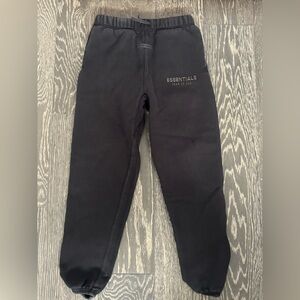 ESSENTIALS Kids Black Jogger Sweatpants size 12 boys